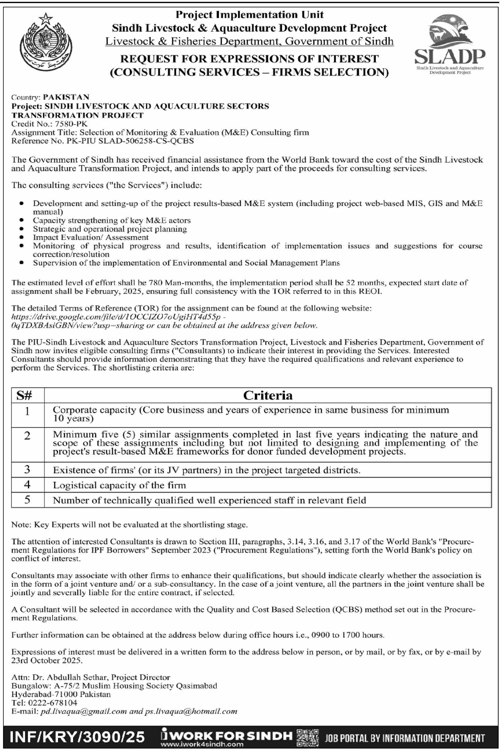 Livestock & Fisheries Department Sindh